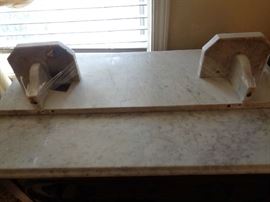 back splash for the walnut wash stand