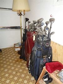 golf clubs & bags