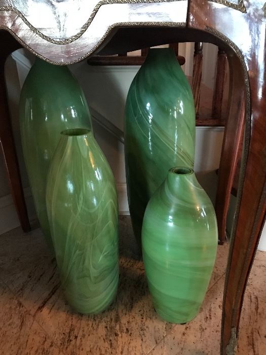 Set of 4 Porcelain Vases