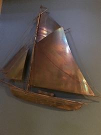 copper sailboat