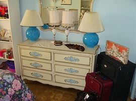 Baby Blue and white girls bedroom set