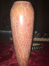 Beautiful brown vase from Nigeria.