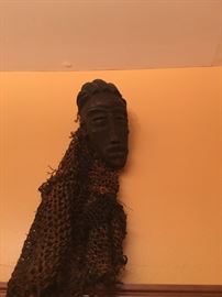 Captivating African mask from West Africa.