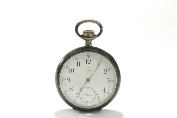 Lot 206: Omega 19th Century 900 Silver Open Face Pocket Watch