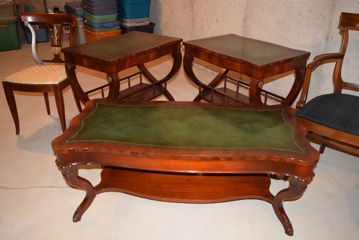 Coffee table vintage with matching end tables