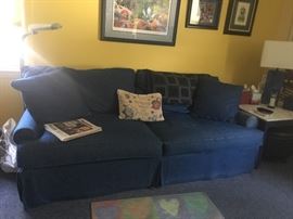 Denim sofa
