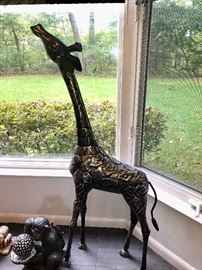 Metal giraffe