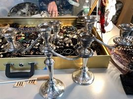 Sterling candlesticks