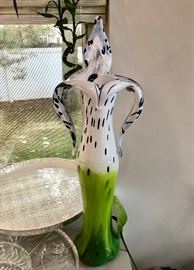Kosta Boda Anatomic Orchid glass vase
