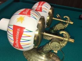 Vintage Budweiser pair of bar lights