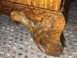 Detailing of music cabinet