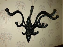 Antique wall hook/coat/hat rack