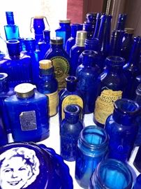 Colbalt Blue Bottle Glass Collection