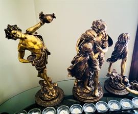 Collection Francaise Society - J.B. Hirsch Company . The Collection of Francaise is made of Speleter which is zinc refined to it’s highest purity; making it extremely durable. J. B. Hirsch is one of the last remaining companies in the world making statuary from original 19th Century French moulds.