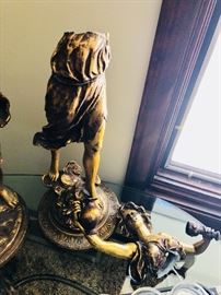 Collection Francaise Society - J.B. Hirsch Company . The Collection of Francaise is made of Speleter which is zinc refined to it’s highest purity; making it extremely durable. J. B. Hirsch is one of the last remaining companies in the world making statuary from original 19th Century French moulds.