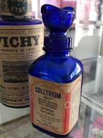 Collyrium vintage soothing eye location colbalt blue bottle