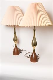 Mid Mod Matching Table Lamps
