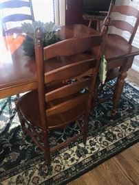 SOLID WOOD DINING TABLE WITH 4 CHAIRS