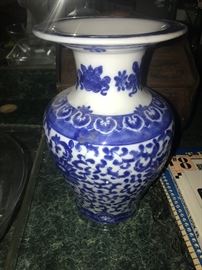 BLUE POTTERY VASE