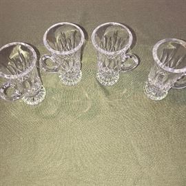 VINTAGE WATERFORD IRISH COFFEE CRYSTAL MUGS