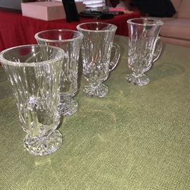 VINTAGE WATERFORD IRISH COFFEE CRYSTAL MUGS