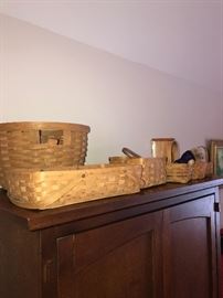 COLLECTION OF LONGABERGER BASKETS