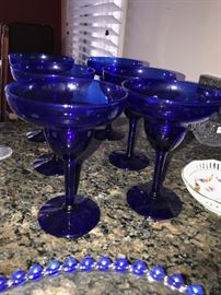 BLUE MARGARITA GLASSES