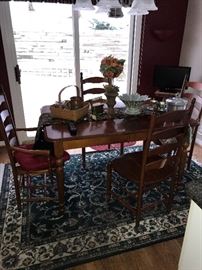 SOLID WOOD DINING TABLE WITH 4 CHAIRS