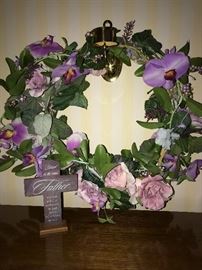 SILK FLOWERS WREATH