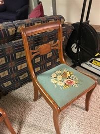 ANTIQUE NEEDLEPOINT CHAIR