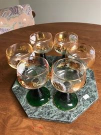 VINTAGE WINE GLASSES