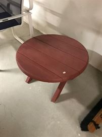 SMALL WOODEN OUTDOOR PATIO TABLE