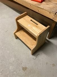 WOODEN STEP-STOOL
