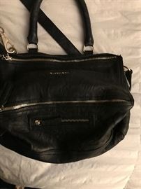 AUTHENTIC BLACK LEATHER  GIVENCHY PANDORA HANDBAG