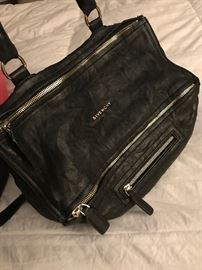 AUTHENTIC BLACK LEATHER  GIVENCHY PANDORA HANDBAG