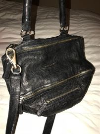 AUTHENTIC BLACK LEATHER  GIVENCHY PANDORA HANDBAG