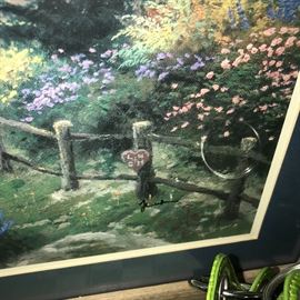 THOMAS KINKADE SIGNED PRINT