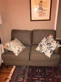 MODERN GRAY LOVE-SEAT