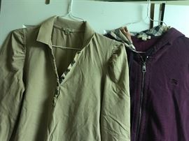 WOMENS BURBERRY SHIRT AND ZIPPED HOODIE