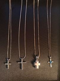STERLING SILVER CROSSES 