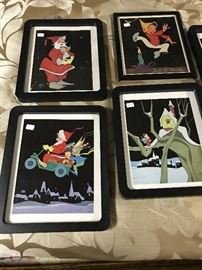 These are signed works of art from " Vernon Grant ", he is the creator of the Snap, Crackle, Pop caricatures