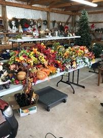 Lots of flowers and fruit for making wreaths or anything else with