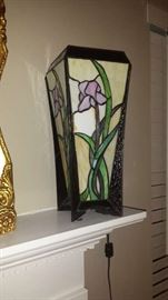 Faux Stain Glass Accent Lamp 