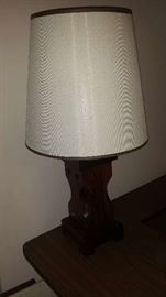 Vintage Wooden Lamp 