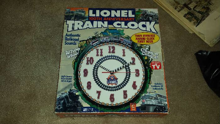 Lionel Train Clock 