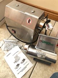 Guide Series heavy duty meat grinder w/ Gander Mountain meat cuber/jerky slicer attachment