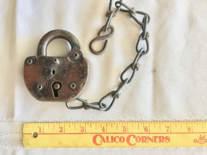 antiques railroad switch lock without key $50 or best