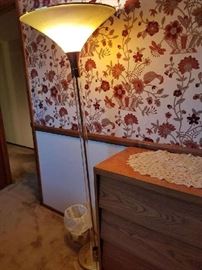 guest bedroom upright lamp