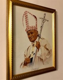 The pope is in the house! Signed & numbered. Admired & missed