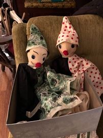 Handmade  Punch & Judy? Clothes included
